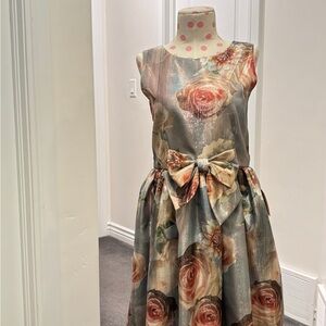 Sweet kids Charming Floral Dress with Bow